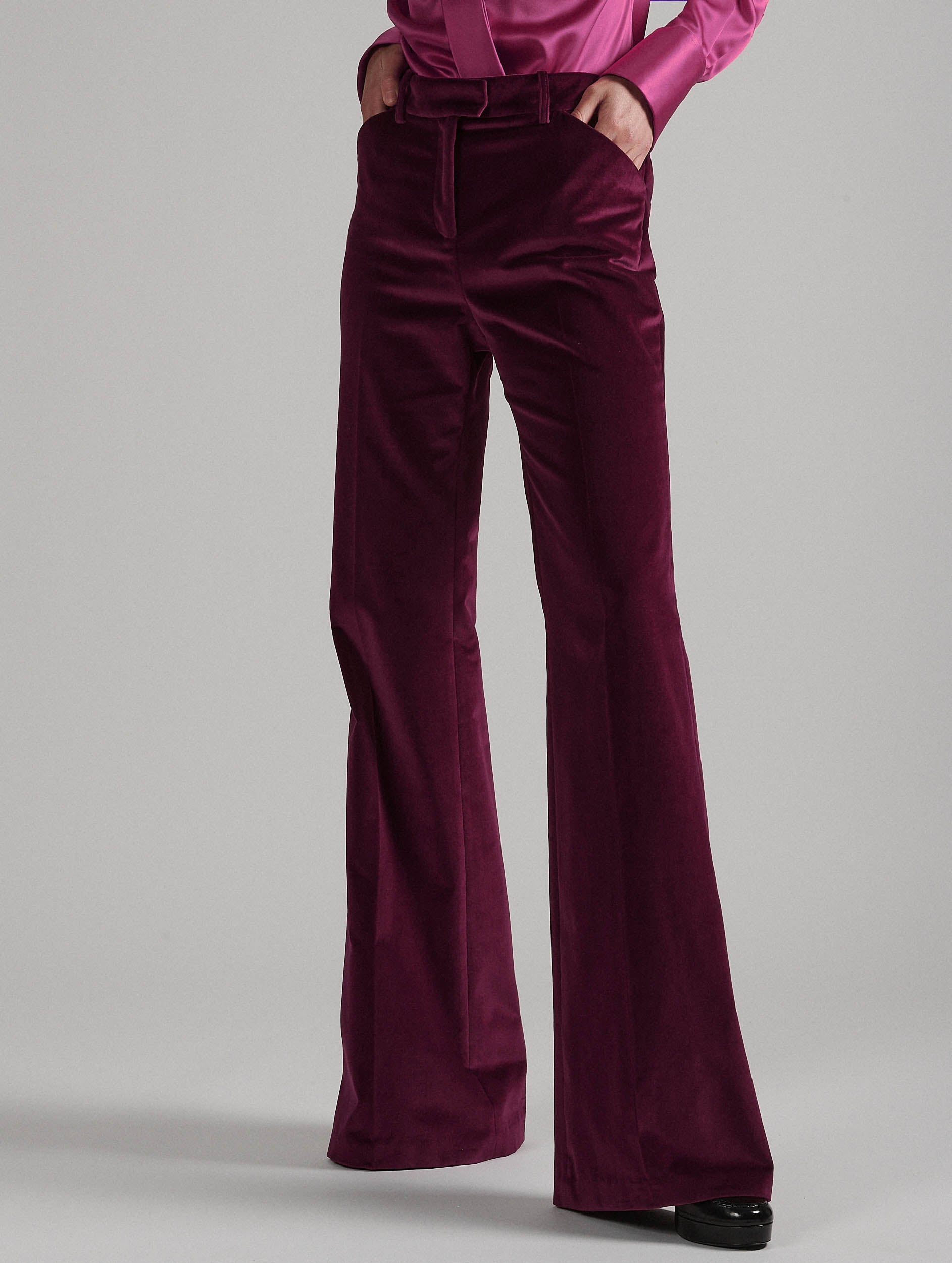 princess polly baby blue dress Brooke Satin Trousers In Burgundy – elanclitheroe main image 0