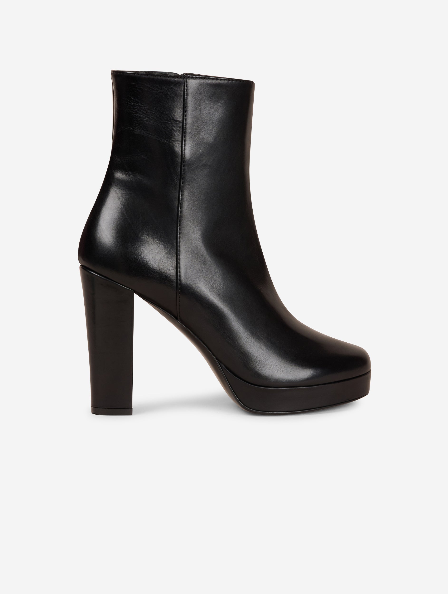 Women Shoes Black leather platform ankle boots Barbara Bui