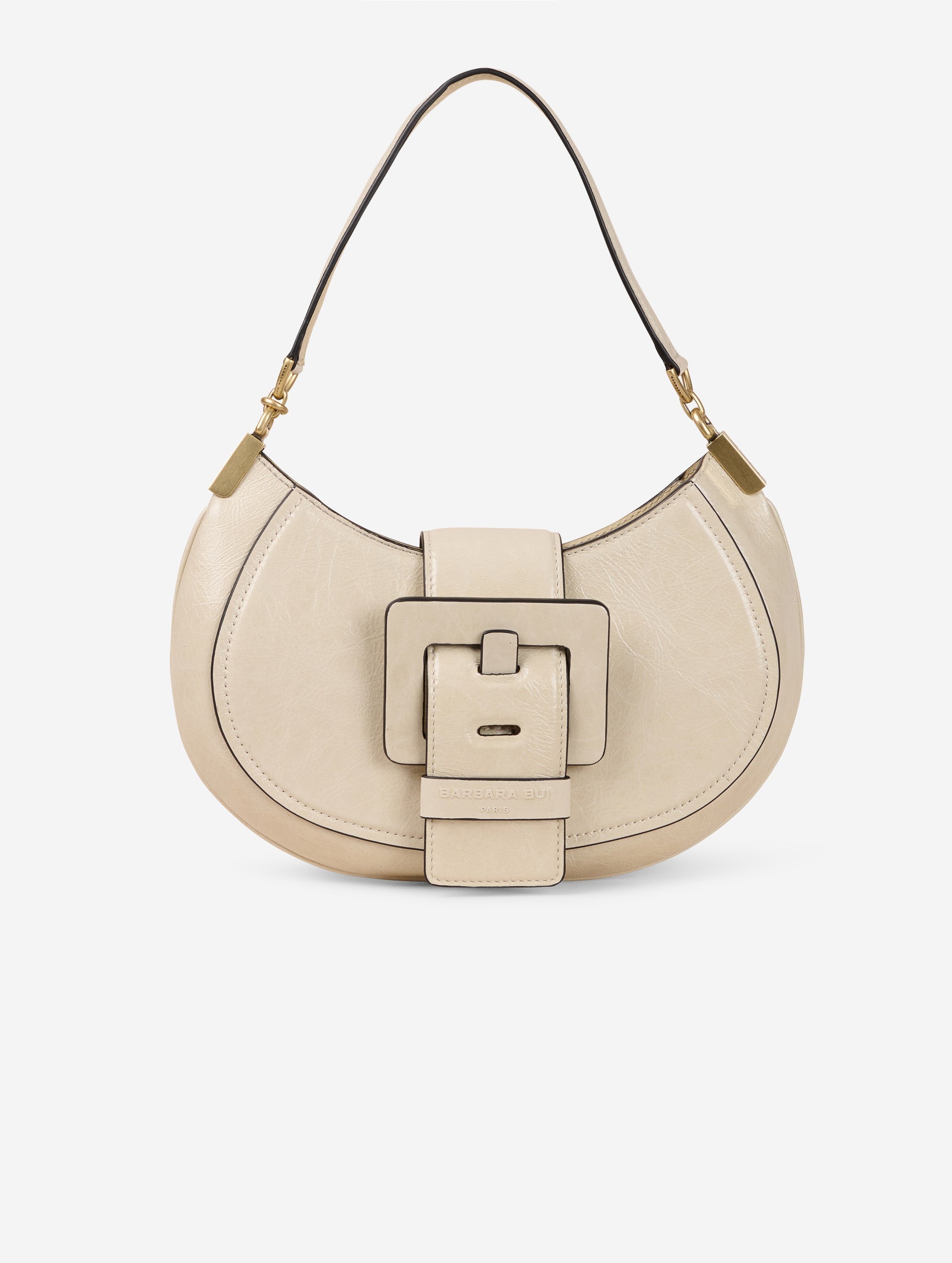 ★ILLIGO★ Signature Bag Beige IG23FWBAG01BE Women Bags | Ivory patent leather KISS ME bag | Barbara Bui