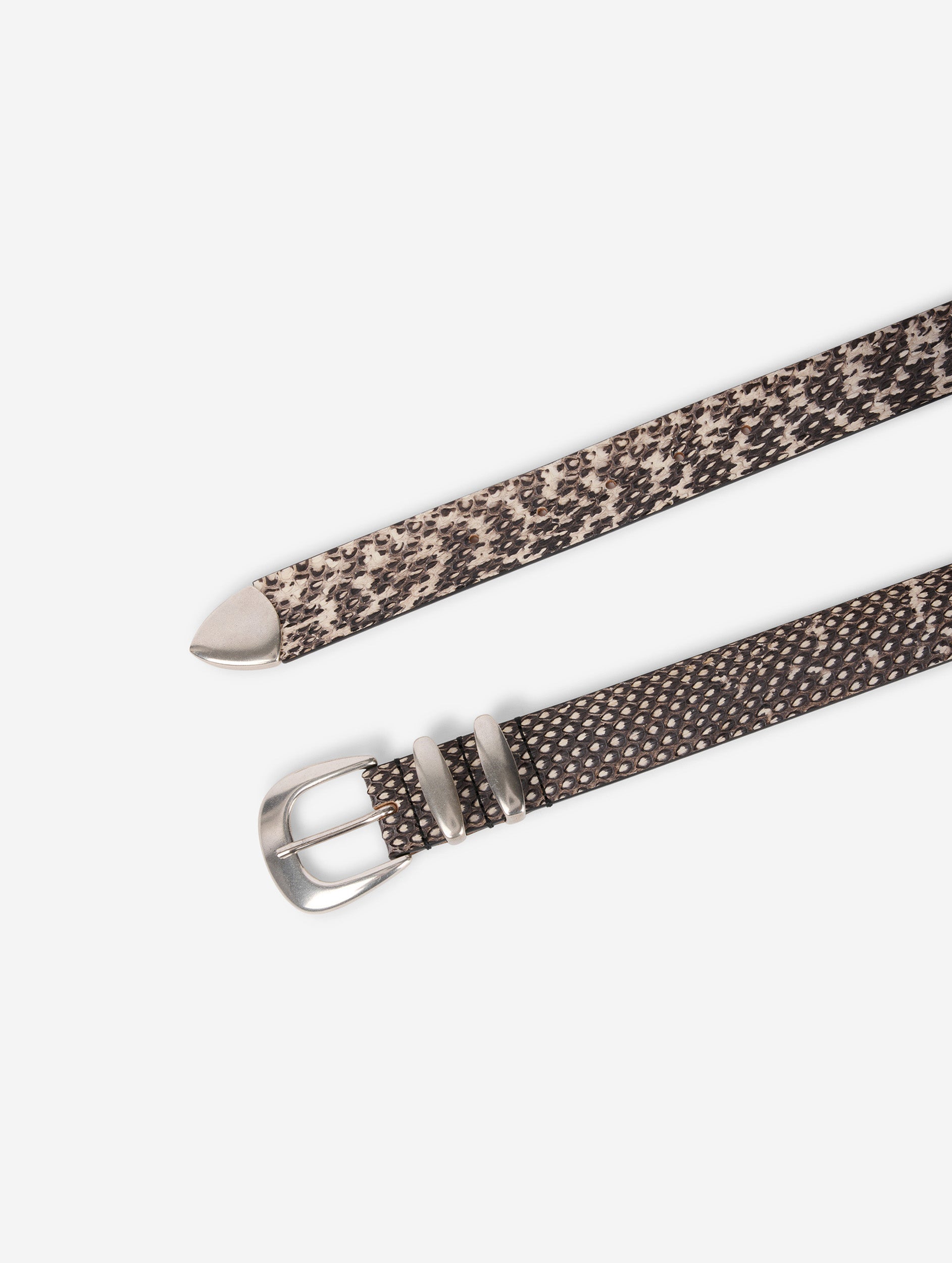 Women Belts | Black reptile medium belt | Barbara Bui  display picture 1