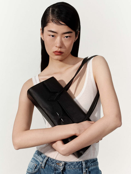 One B. bag in black leather