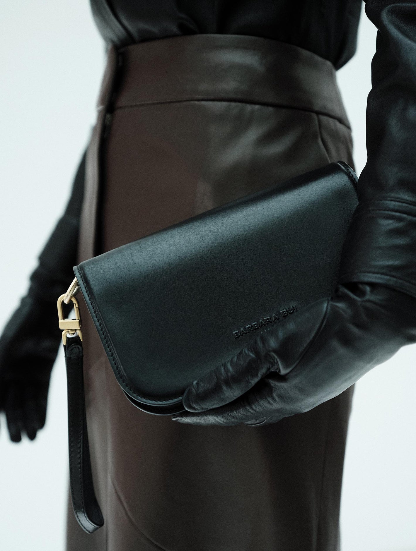 Small "Like Me" bag in black leather