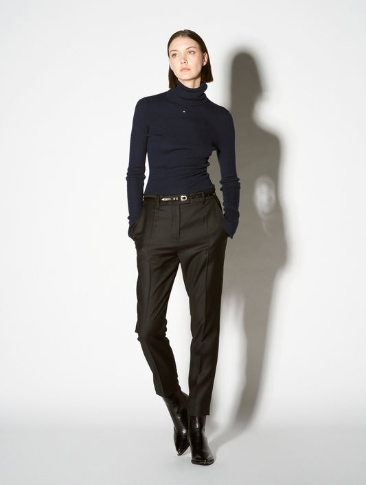 Black cashmere wool Roxy suit trousers