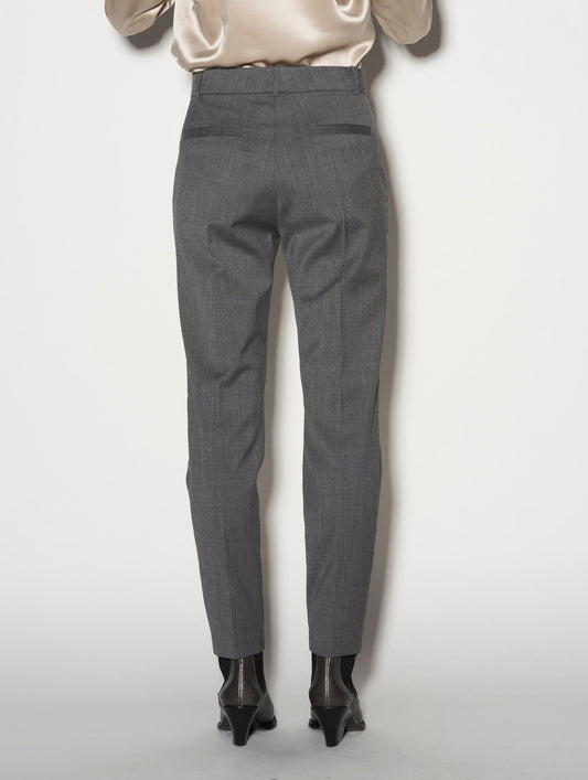 Roxy grey wool gabardine suit trousers