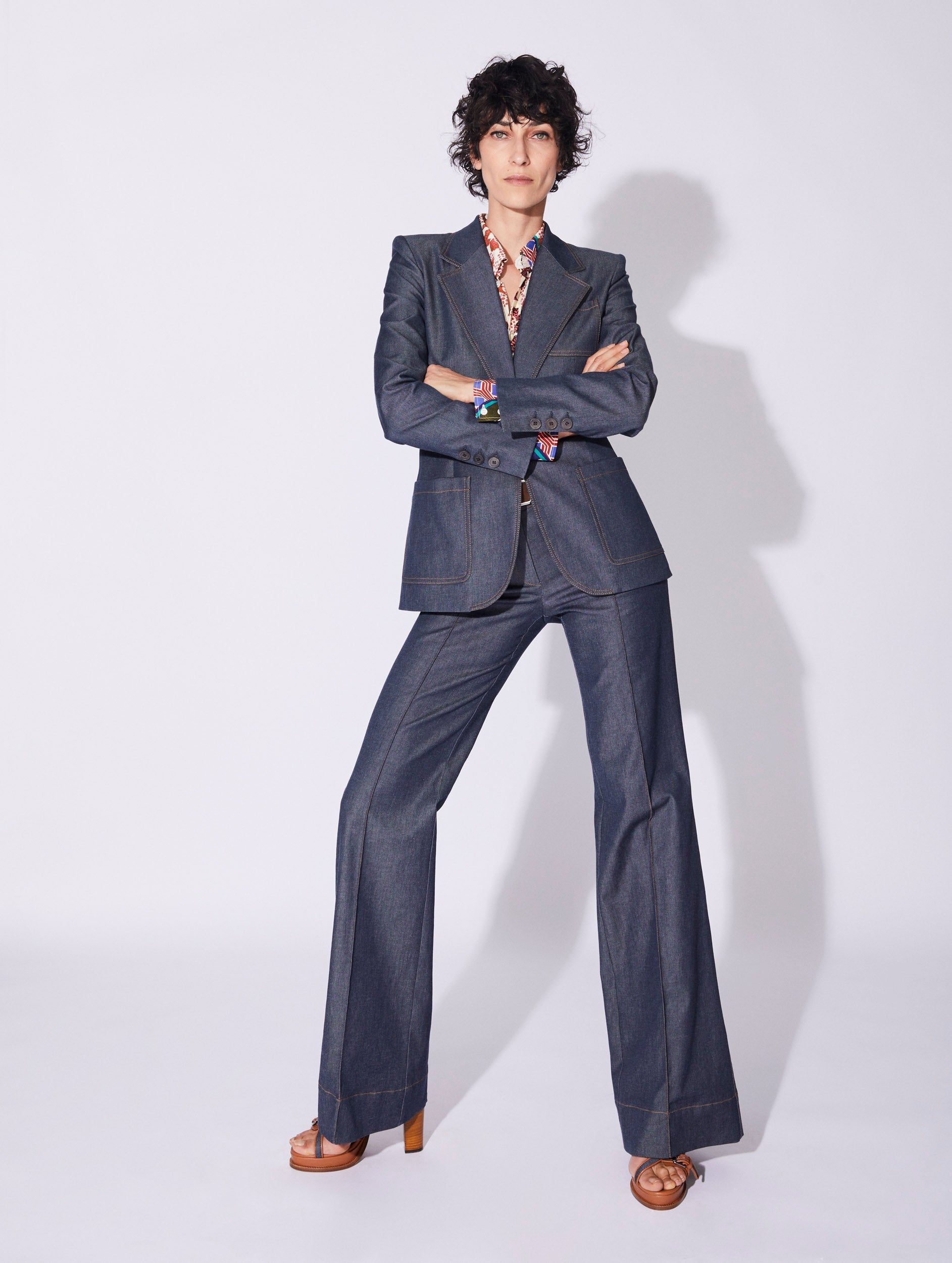 Women Ready-to-Wear Blue washed denim suit jacket Barbara Bui