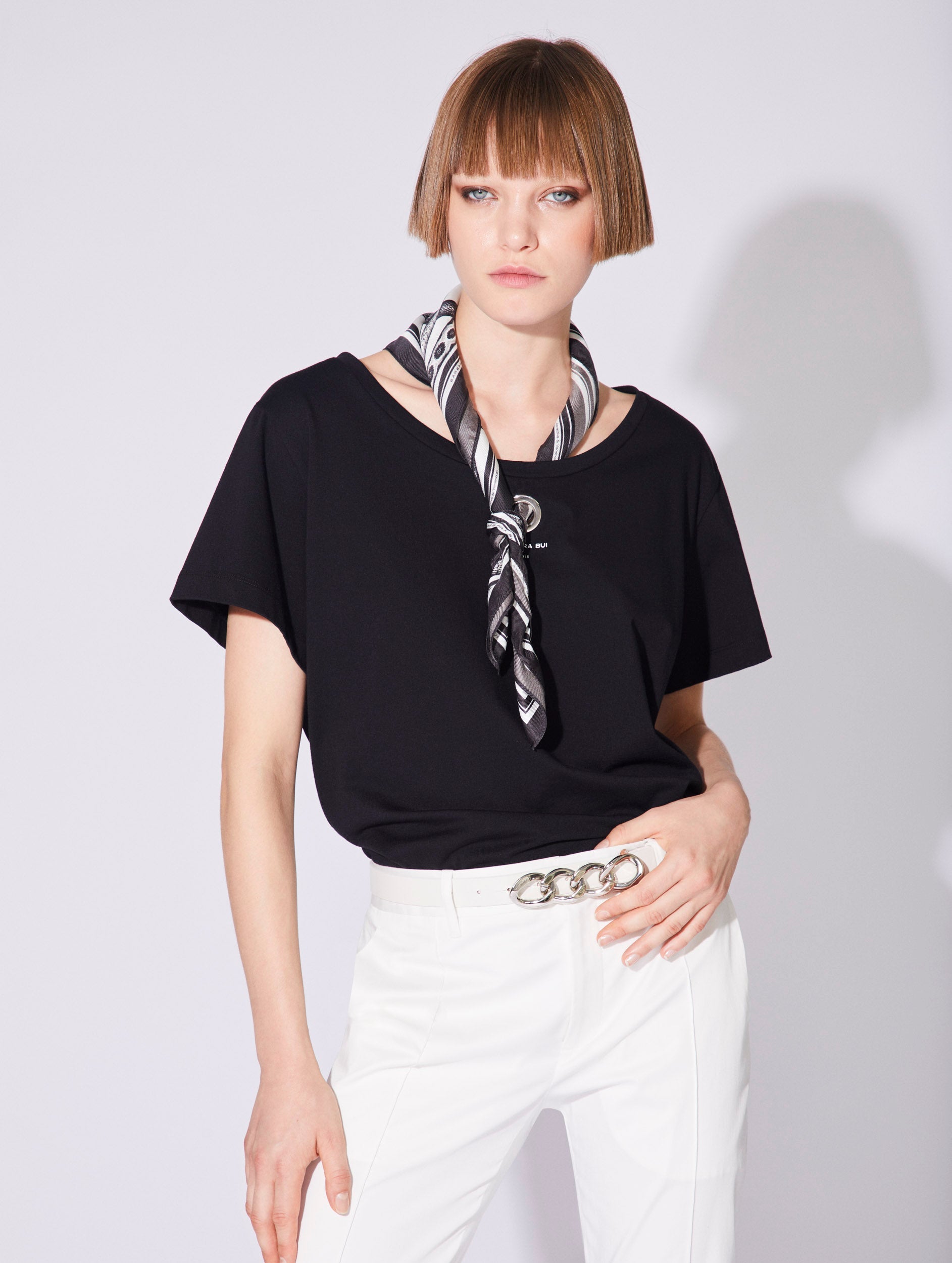 BARBARA sold BUI Short Sleeved Silk Top