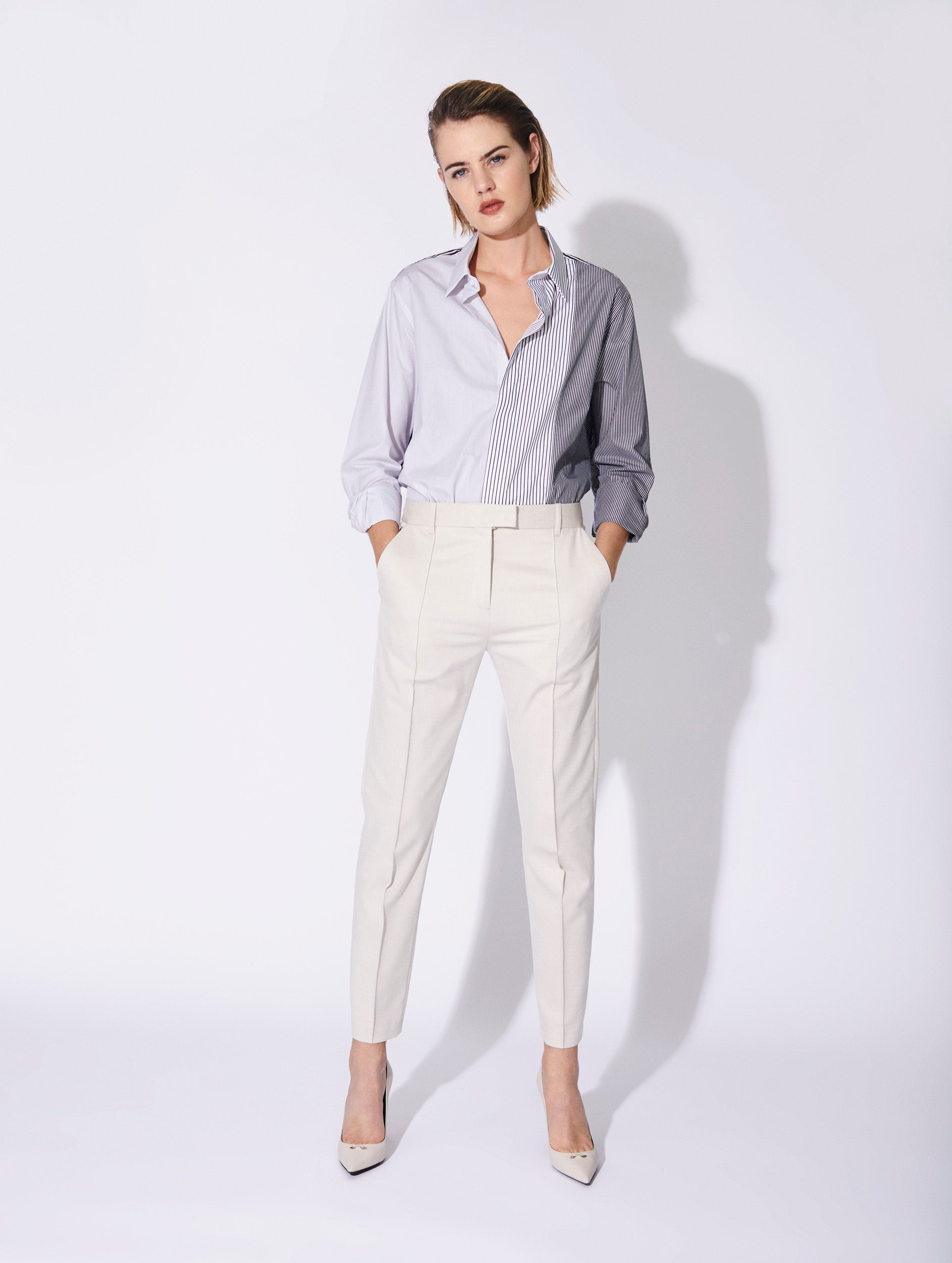 Shop looks for「Soft Brushed Long Sleeve Shirt、Smart Ankle Trousers」| UNIQLO  IN