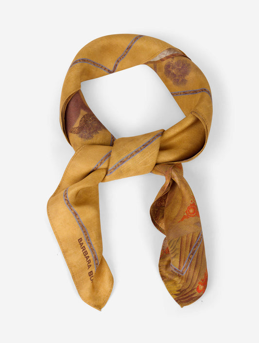 Estampe print silk scarf