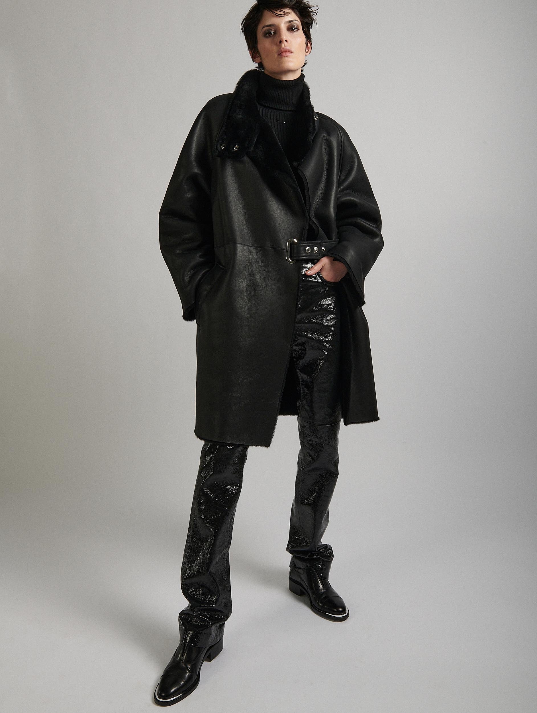 BUI de Barbara Bui バルバラビュイ ラムファー付き ジャケット Designer jackets collection for women | Barbara Bui Official