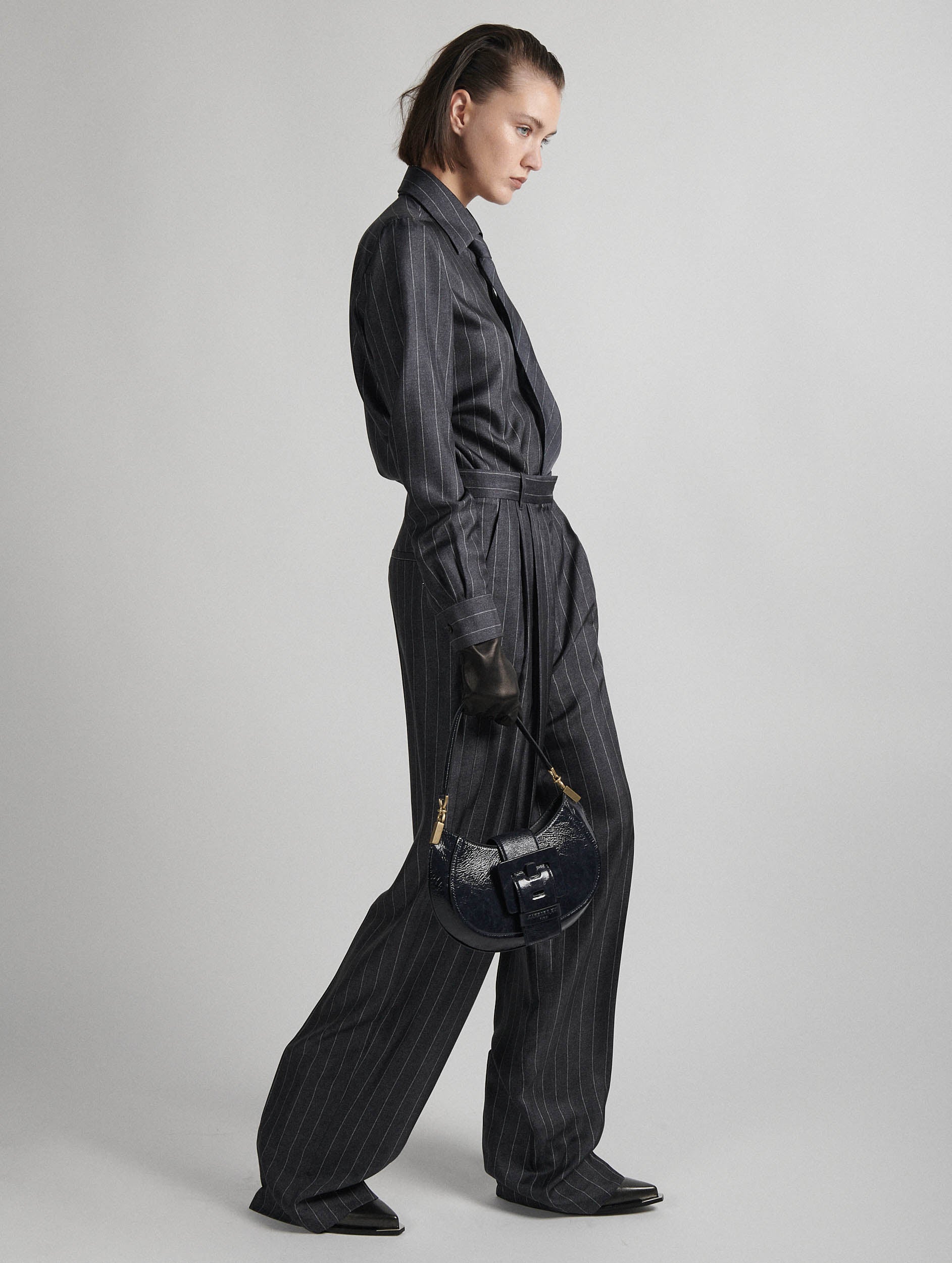 Women Ready-to-wear | Wide-leg trousers in striped flannel Women Ready-to-wear | Wide-leg trousers in striped flannel