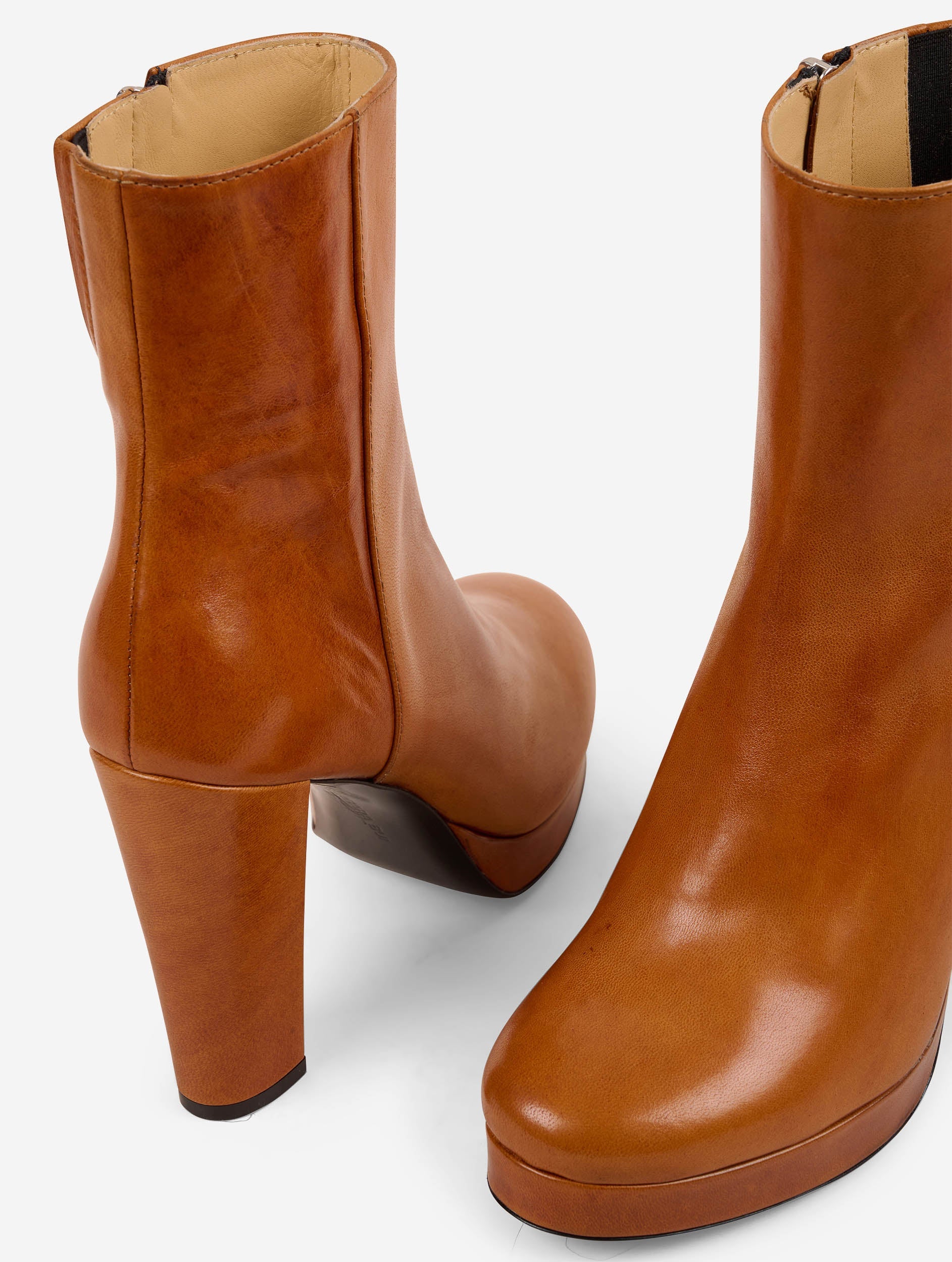 ショートブーツ・ブーティ Bally Caramel Leather Odeya Ankle Boots Bally Caramel Leather Odeya Ankle Boots | ModeSens