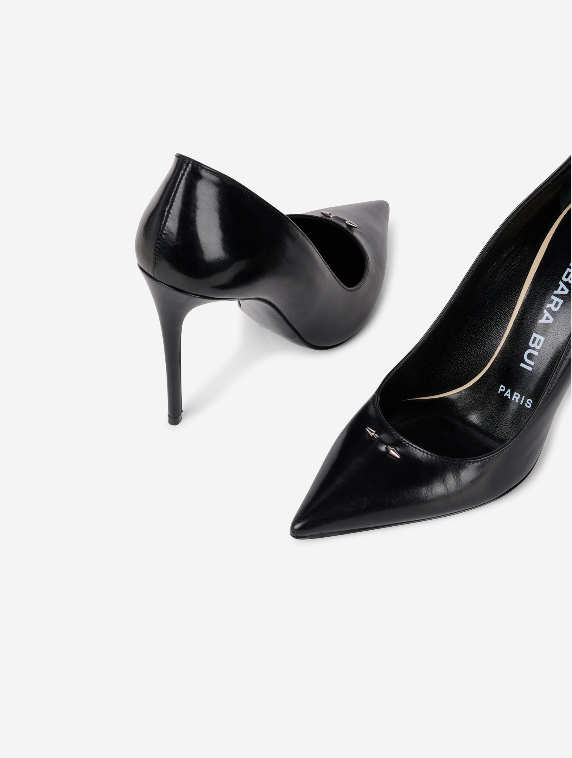 Women Shoes Black leather stilettos Barbara Bui Official Online store