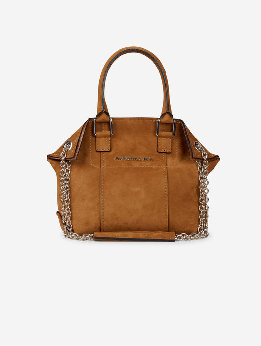 "Little Chamallow" tote bag in chestnut nubuck