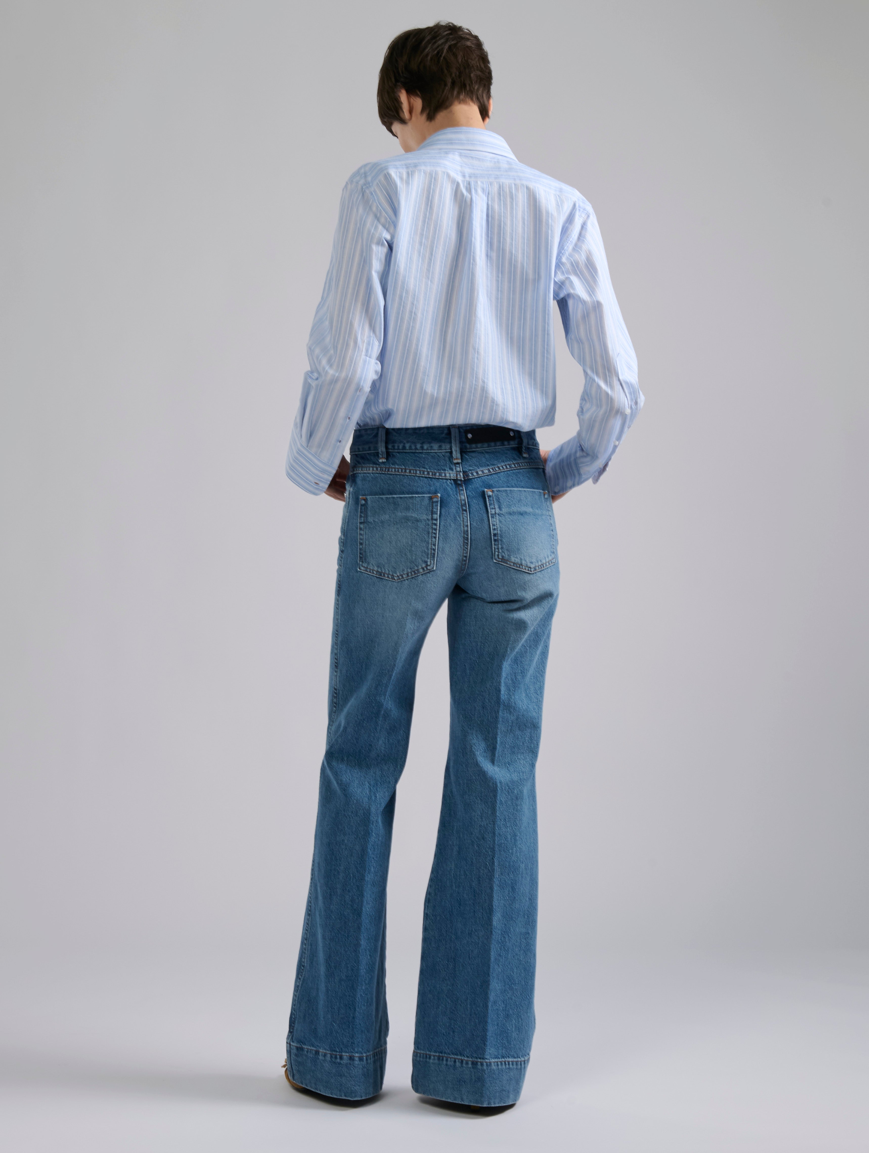 デニム・ジーパン FABIANA FILIPPI Woman Jeans Blue PAD265F357L182 VR1 レディース5ポケット デニムパンツ（ヴィンテージブルー