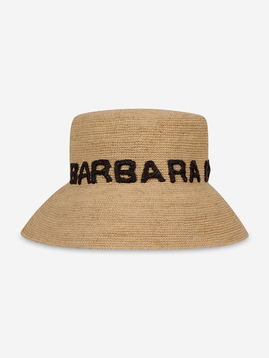 Natural raffia hat