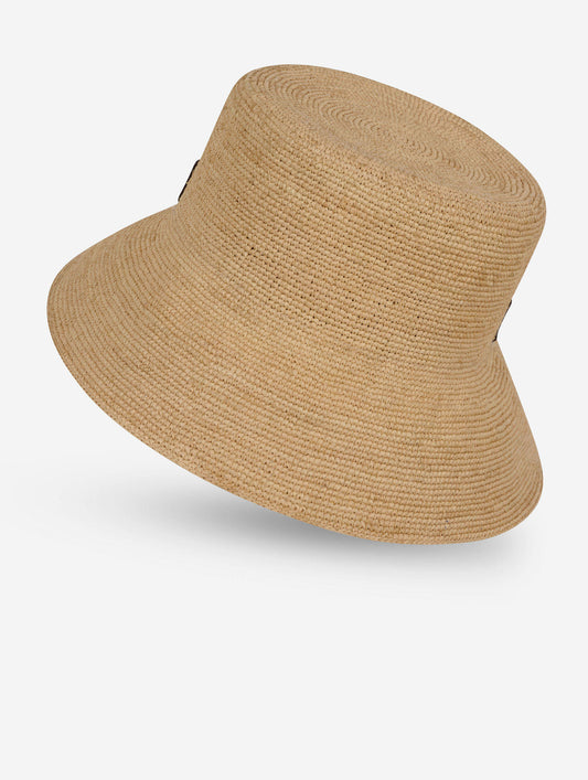 Natural raffia hat