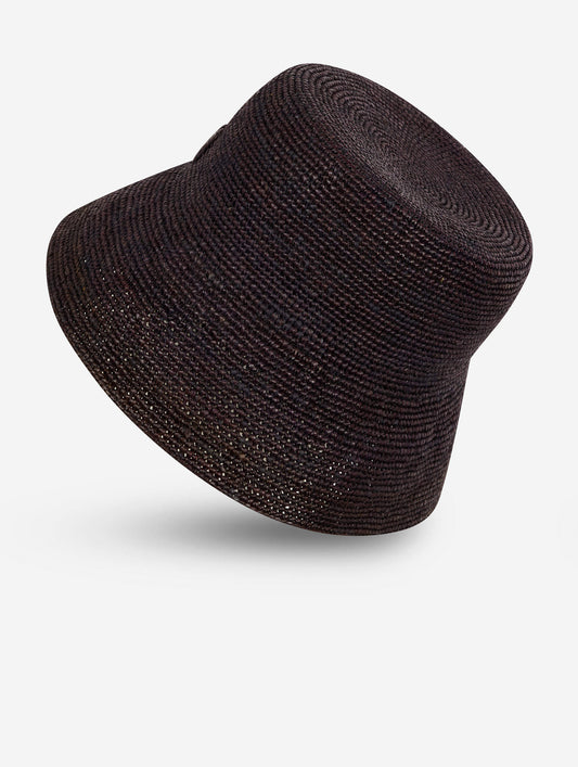 black raffia hat