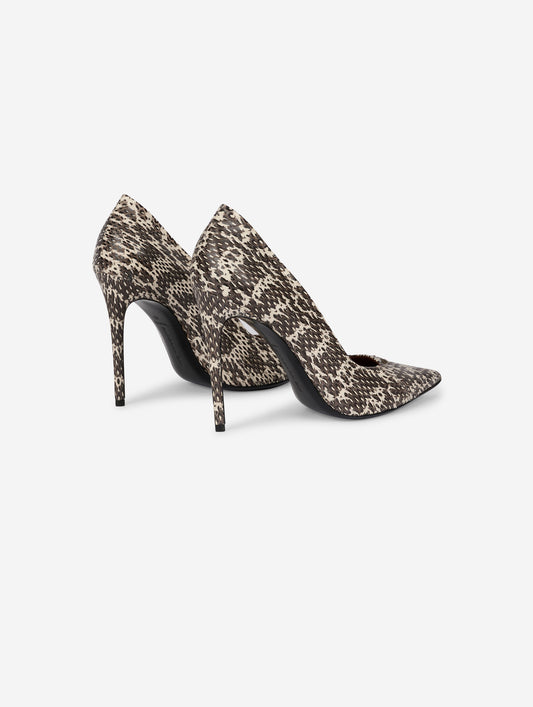 Natural reptile-look pumps
