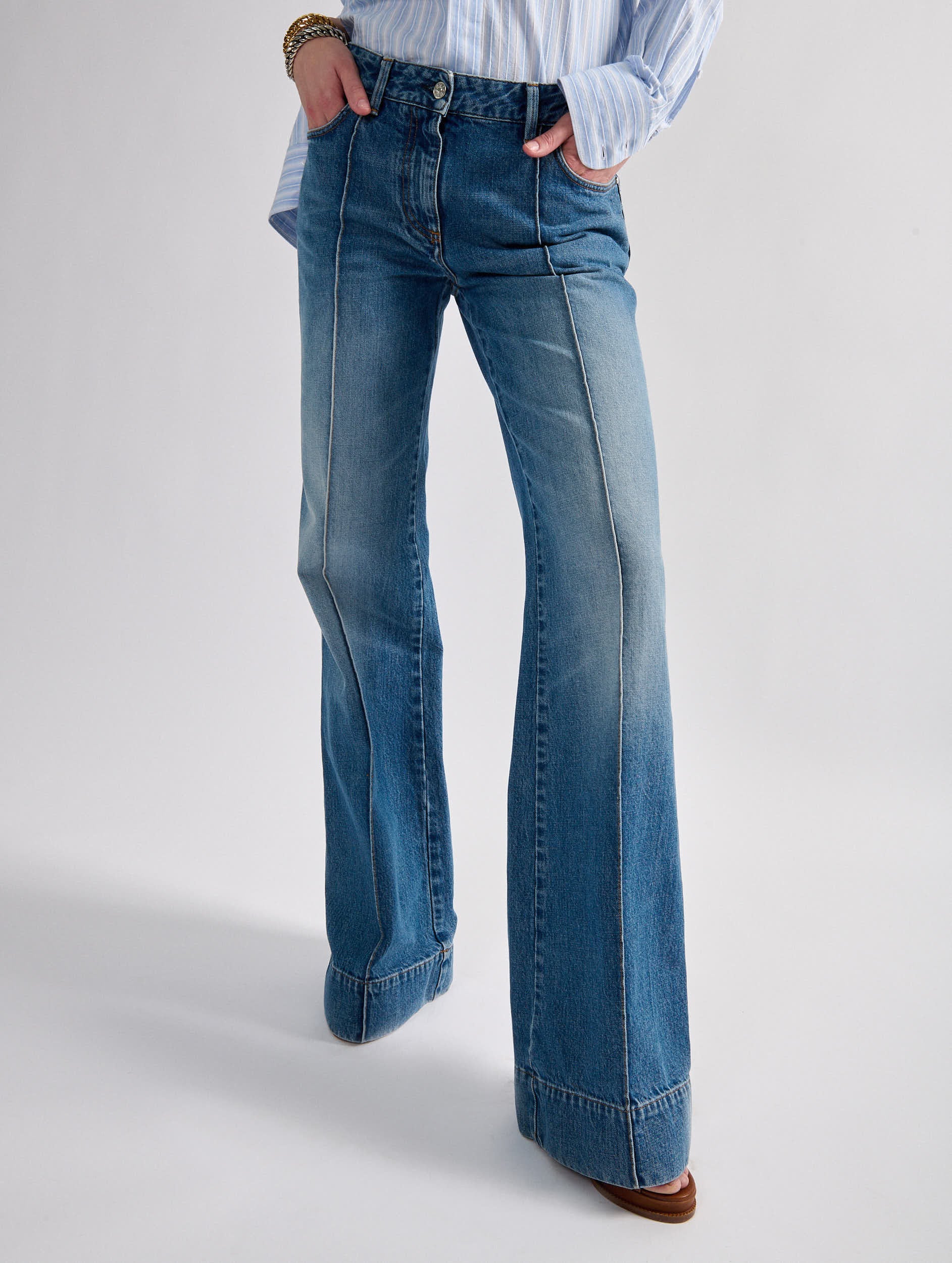 デニム・ジーパン FABIANA FILIPPI Woman Jeans Blue PAD265F357L182 VR1 ファビアナ フィリッピ FABIANA FILIPPI デニム レディース
