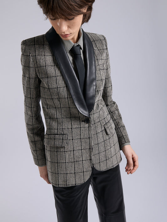 Black Prince of Wales velvet jacket