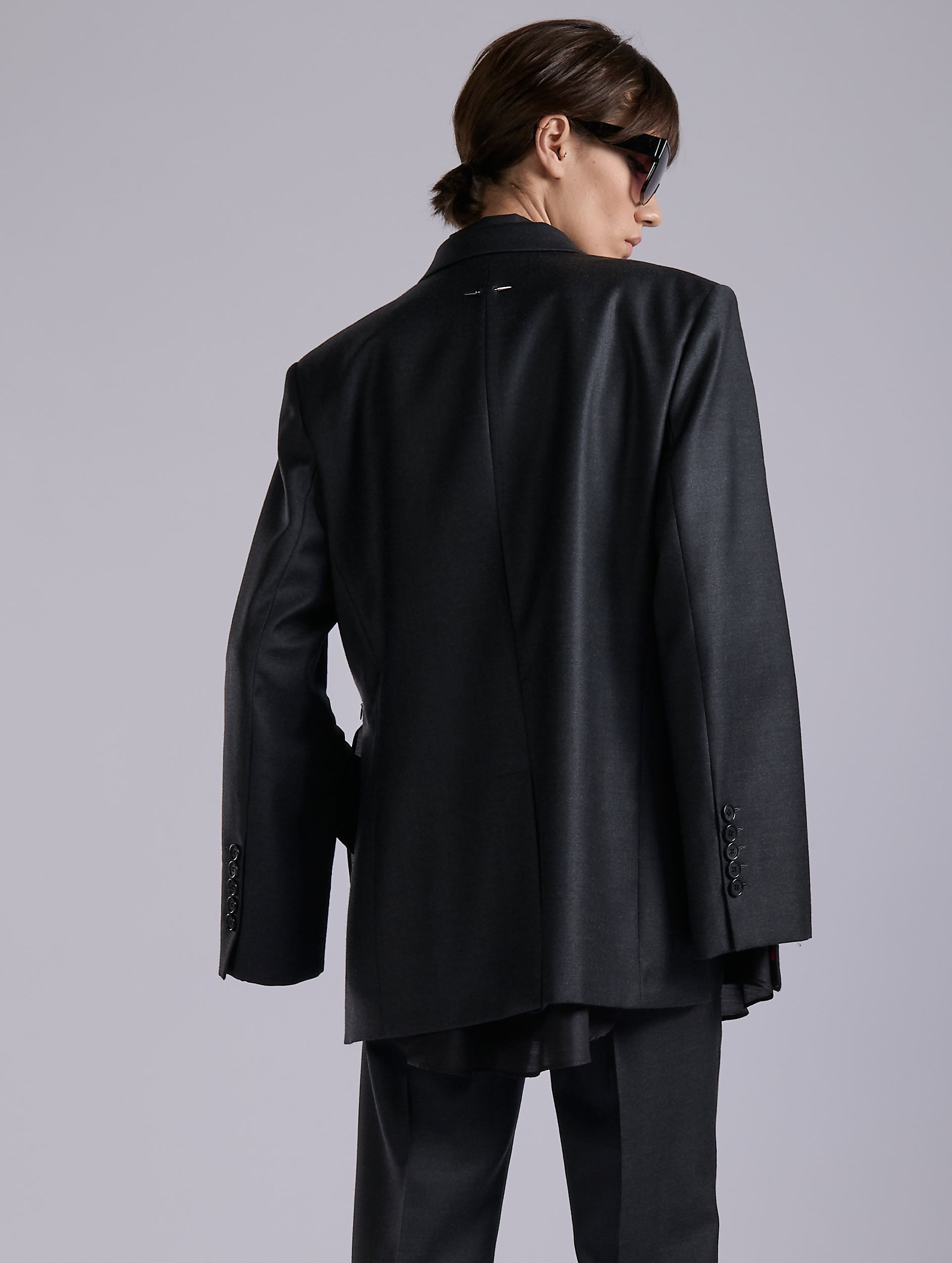 BUI de Barbara Bui バルバラビュイ ラムファー付き ジャケット BUI de Barbara Bui バルバラビュイ ラムファー付き ジャケット