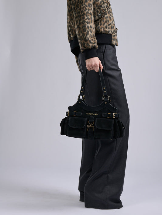 Leopard jacquard teddy jacket