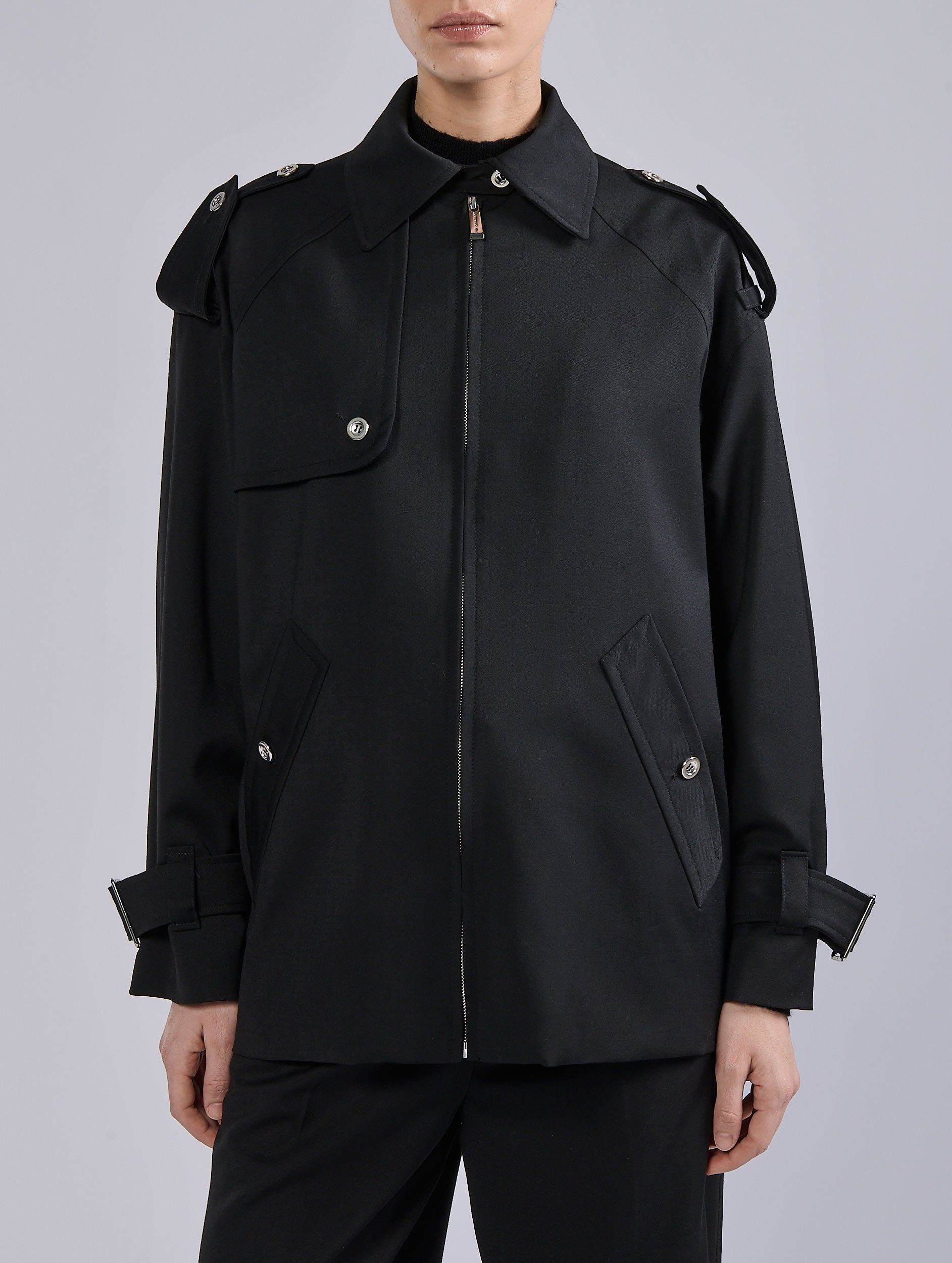 BUI de Barbara Bui バルバラビュイ ラムファー付き ジャケット Designer jackets collection for women | Barbara Bui Official