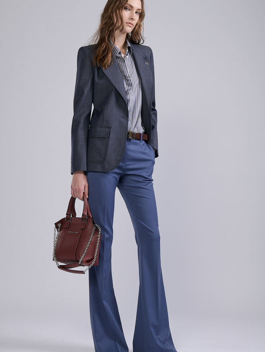 "Little Chamallow" bag in burgundy leather