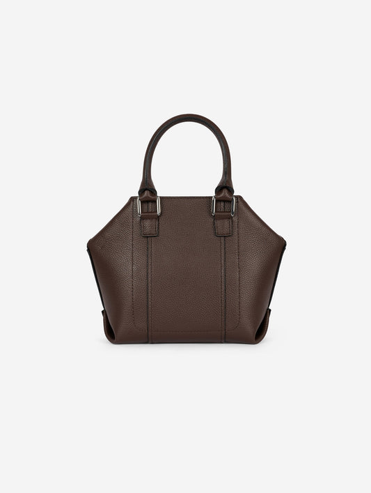 "Little Chamallow" bag in chocolate leather
