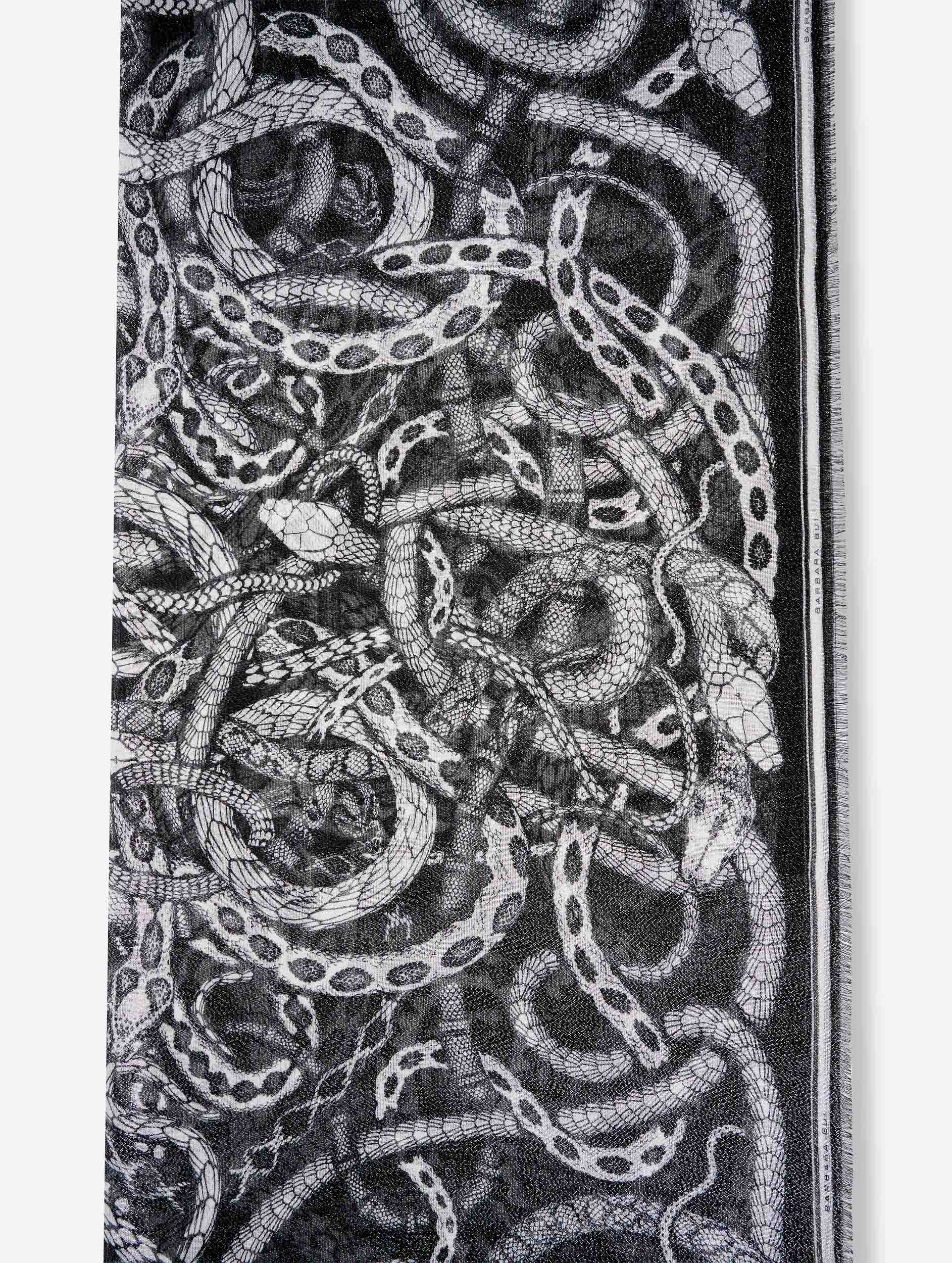 Women Accessories | Metallic snake-print scarf | Barbara Bui