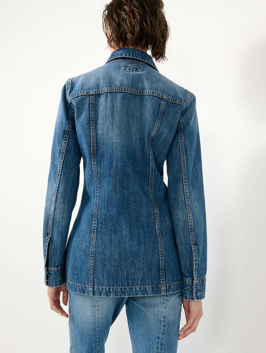 Denim safari jacket