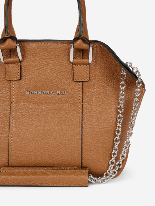 "Little Chamallow" bag in caramel leather