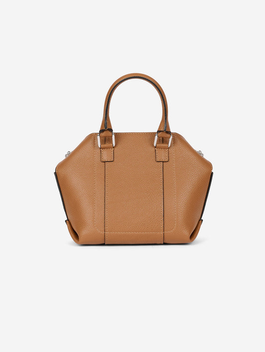 "Little Chamallow" bag in caramel leather