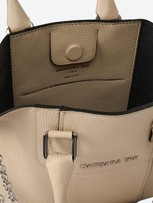 "Little Chamallow" bag in off-white leather