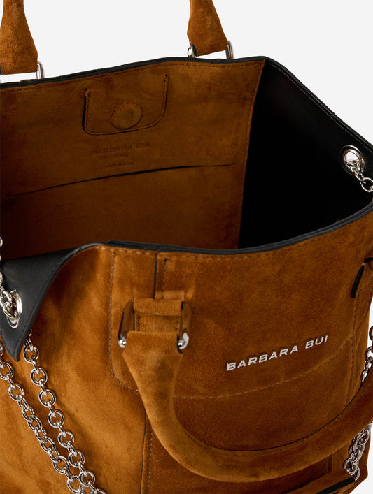 "Chamallow" in camel suede