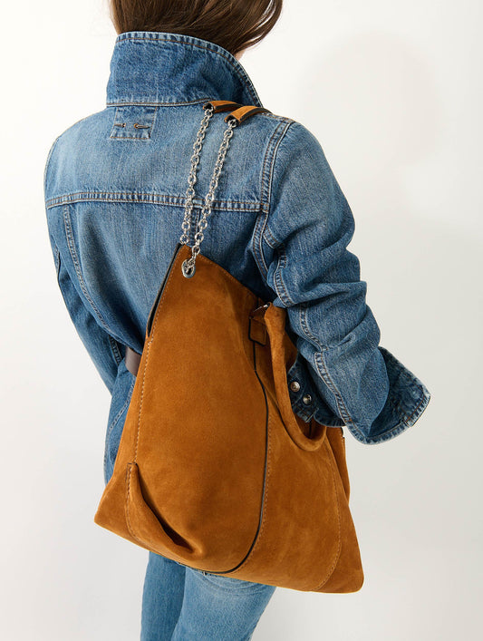 "Chamallow" in camel suede