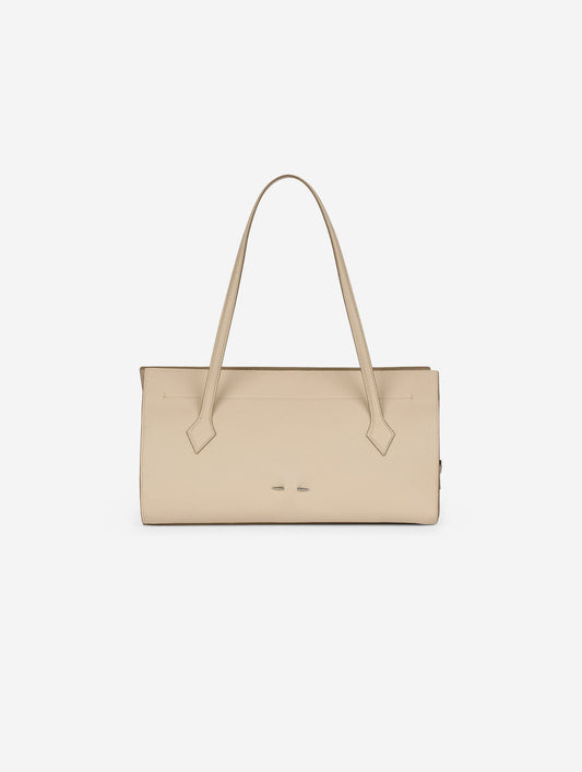To B. bag in ivory leather