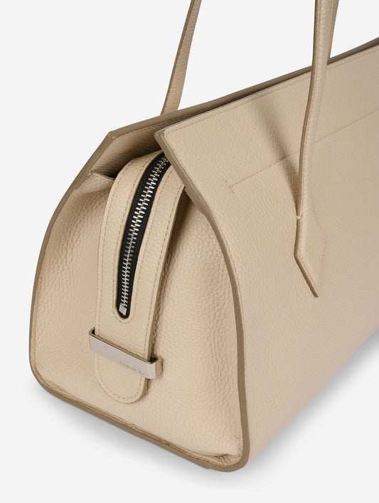 To B. bag in ivory leather