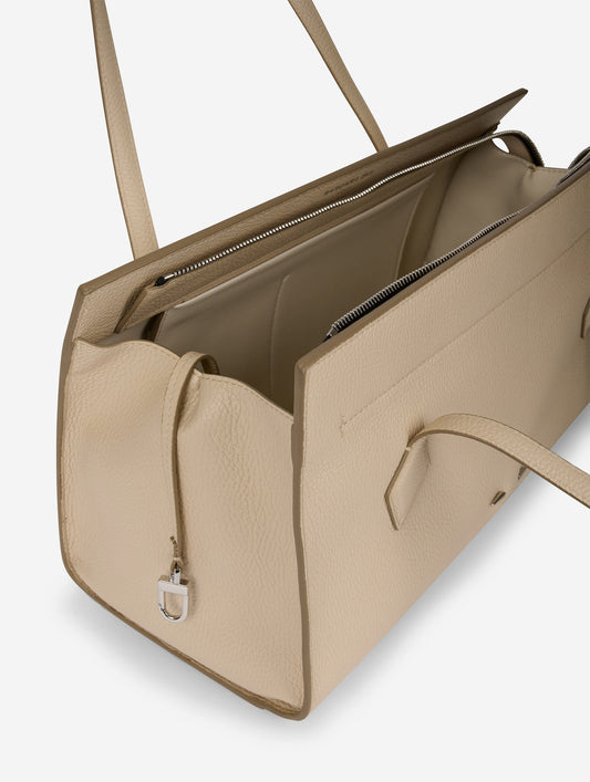 To B. bag in ivory leather