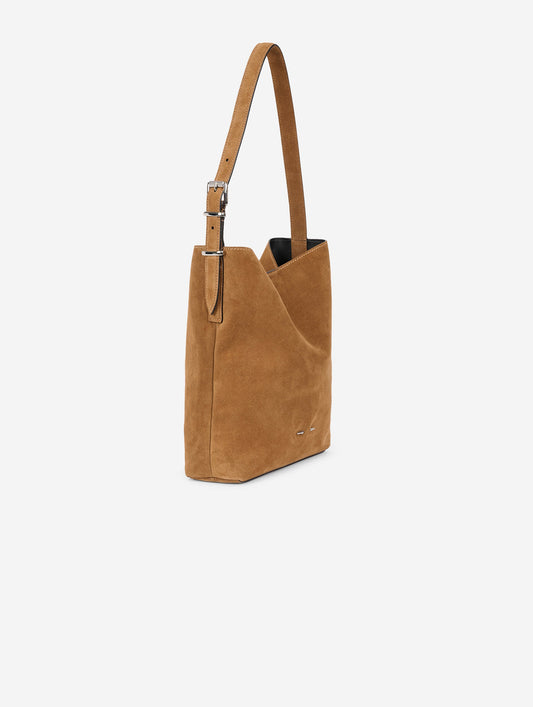 "B. Fore" bag in hazelnut suede