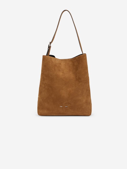 "Big B. Fore" bag in hazelnut suede