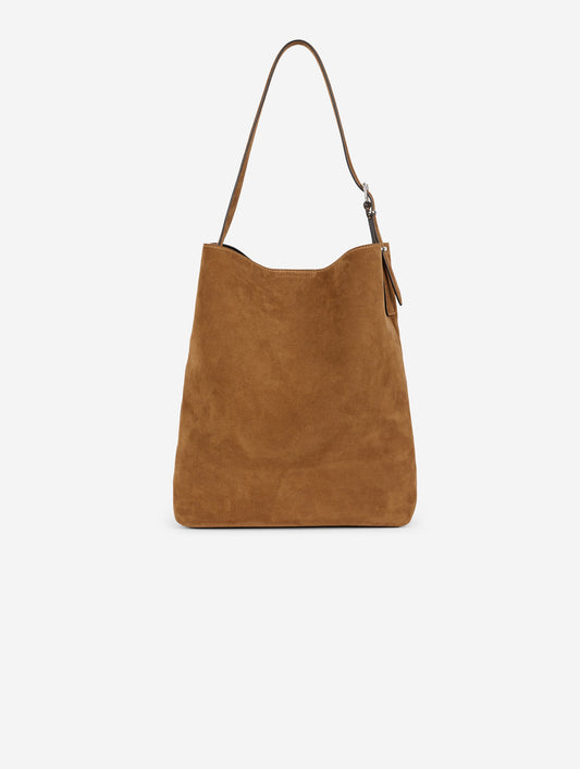 "Big B. Fore" bag in hazelnut suede