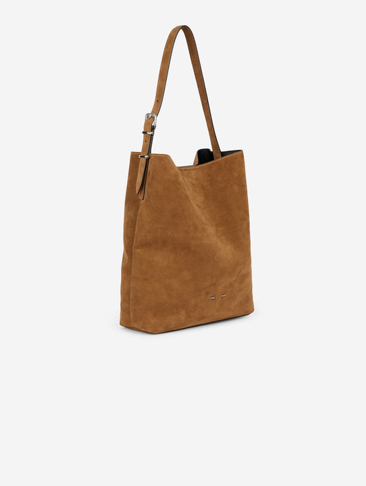 "Big B. Fore" bag in hazelnut suede