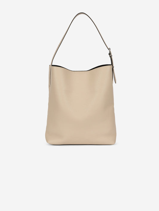"Big B. Fore" bag in ivory leather
