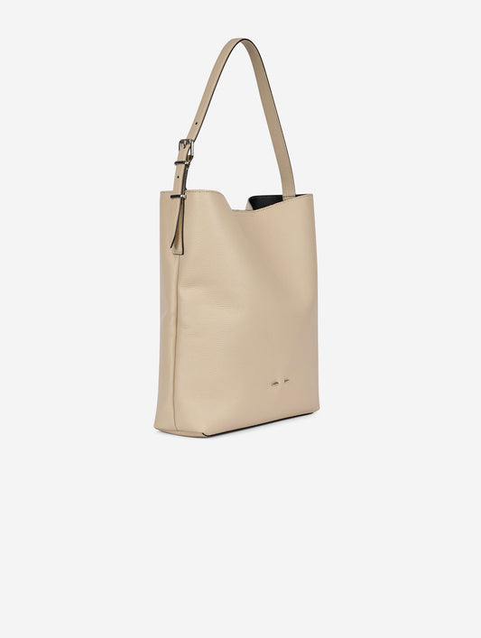 "Big B. Fore" bag in ivory leather