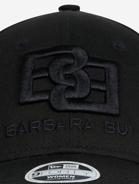 BB X New Era cap in black cotton canvas