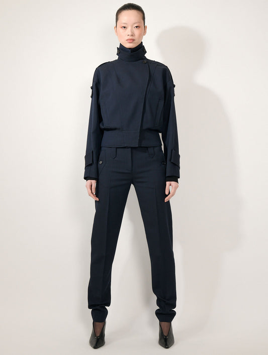 Dark navy wool cover jacket