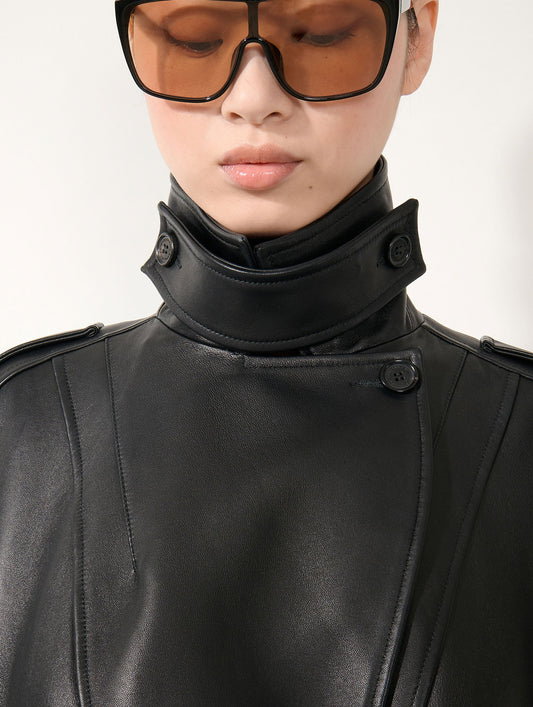 Black lambskin jacket
