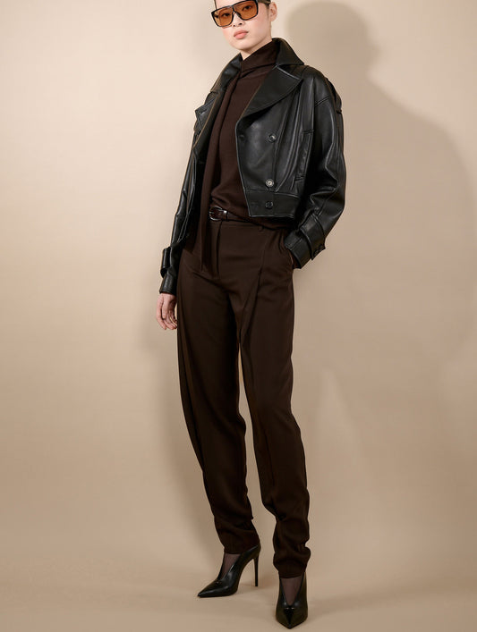 Black lambskin jacket