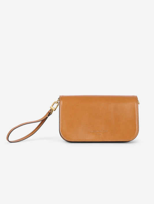 Small "Like Me" bag in honey leather